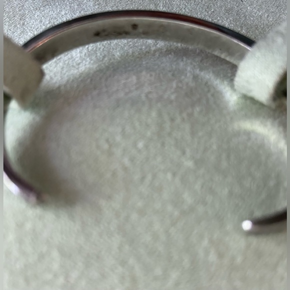 VTG Genuine Silver with Inlaid Turquoise Cuff Bracelet - Picture 2 of 6